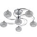 Kent 6 Light 23 inch Chrome Semi Flush Ceiling Light