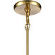 Current Pendant Ceiling Light in Satin Brass