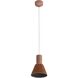 Faroe Pendant Ceiling Light in Coffee/Black