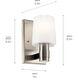 Adani 1 Light 5 inch Brushed Nickel Wall Sconce Wall Light