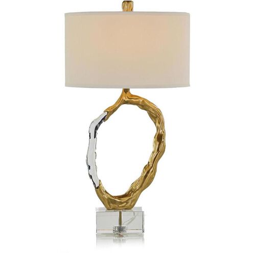 Metallic Ice 32.5 inch Brass Table Lamp Portable Light
