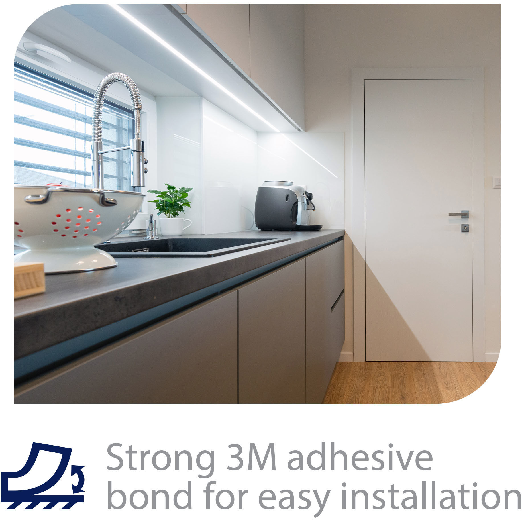 Gemini 24 LED 288 inch White LED Tape Lighting in 4000K, 24ft, WAC Limited