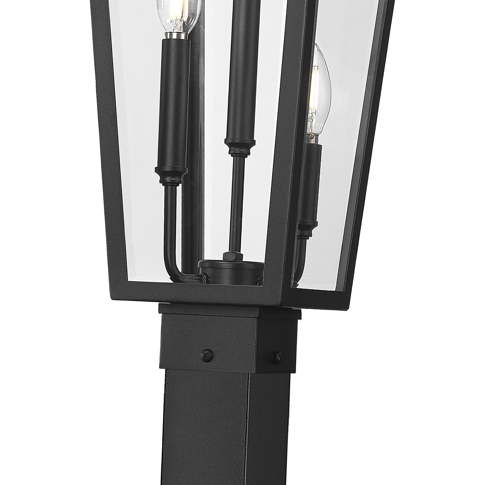 Gannon 3 Light 119.25 inch Black Outdoor Post Mounted Fixture in G9