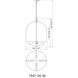 Devon 4 Light 18 inch Modern Gold Pendant Ceiling Light