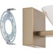 Blake LED 6.75 inch Champagne Gold and Polished Nickel Vanity Light Wall Light