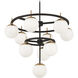 Alluria 10 Light 30 inch Weathered Black W/Autumn Gold Chandelier Ceiling Light