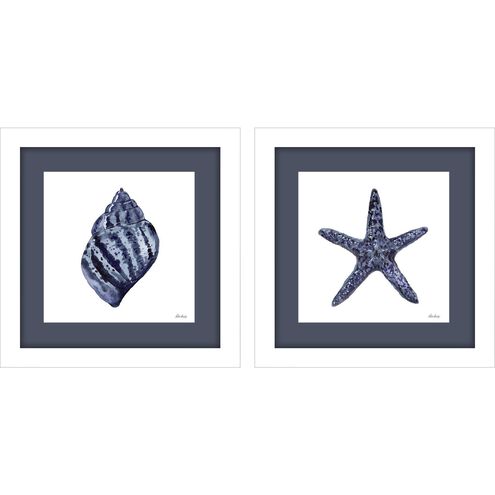 Waterside Collection Blue Framed Art