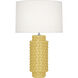 Dolly 27.5 inch 150 watt Sunset Yellow Table Lamp Portable Light in Fondine