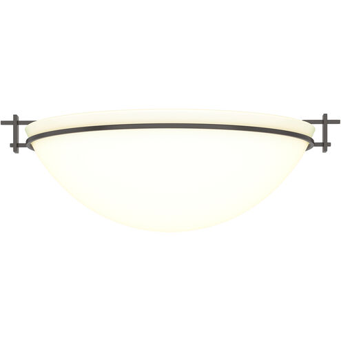 Moonband 3 Light 15.9 inch Oil Rubbed Bronze Semi-Flush Ceiling Light in Opal, Large