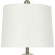 Cameron 19.75 inch 60 watt Brushed Gold-Clear-White Table Lamp Portable Light