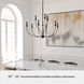 Southcrest 9 Light 36 inch Flat Matte Black 2-Tier Chandelier Ceiling Light