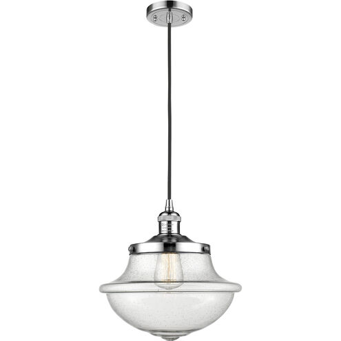 Franklin Restoration Oxford LED 12 inch Polished Chrome Mini Pendant Ceiling Light in Seedy, Franklin Restoration