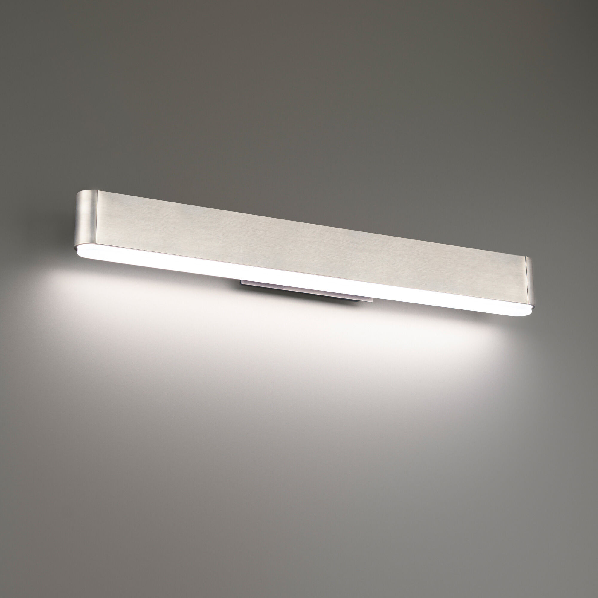 0 to 60 LED 23.88 inch Brushed Nickel Bath Vanity & Wall Light in 3500K, 24in.