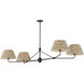Dunbridge 4 Light 62 inch Antique Bronze Linear Pendant Ceiling Light
