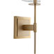 Kubel 1 Light 8 inch Aged Brass Wall Sconce Wall Light