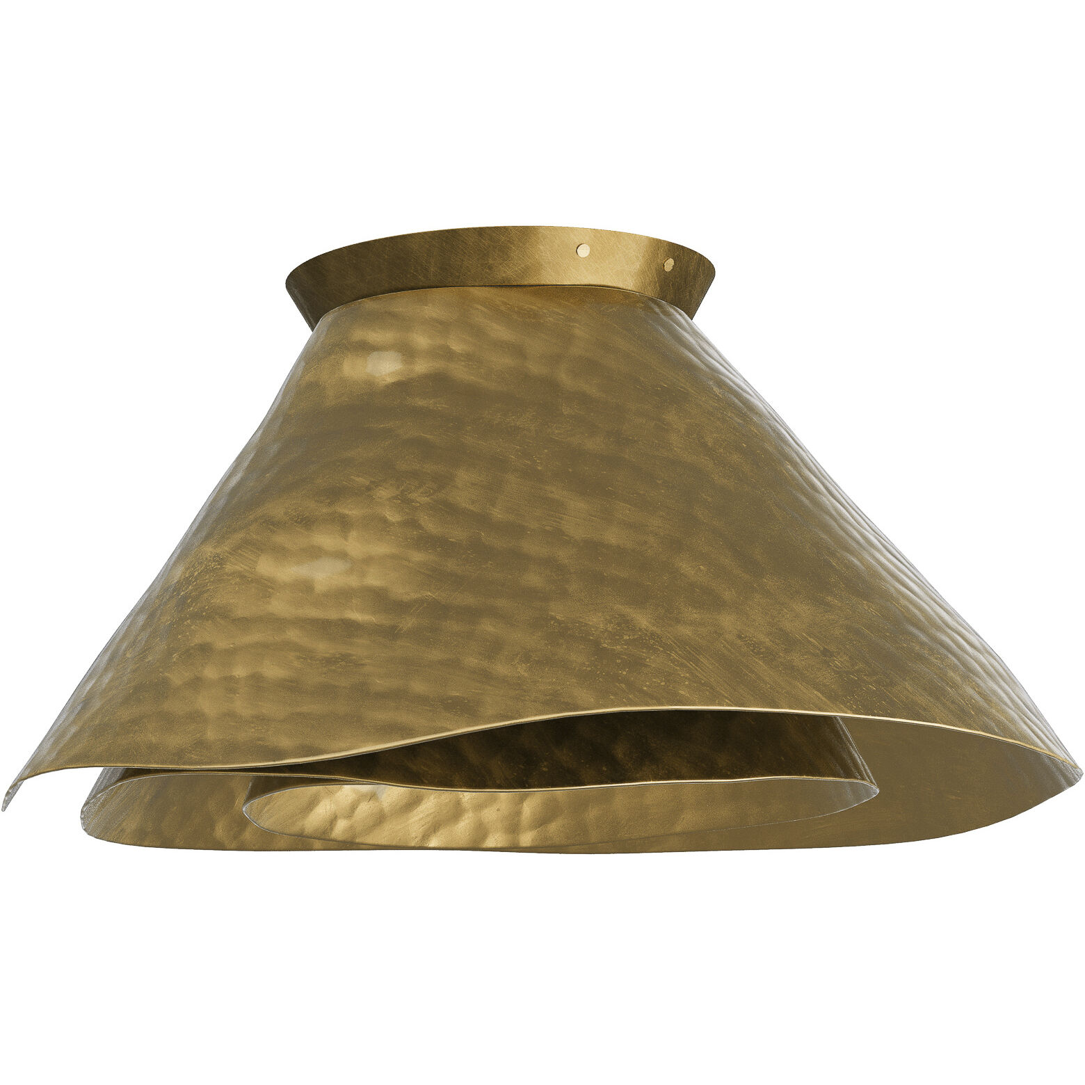 Arden 1 Light 16 inch Vintage Brass Wall Sconce/Flush Mount Wall Light