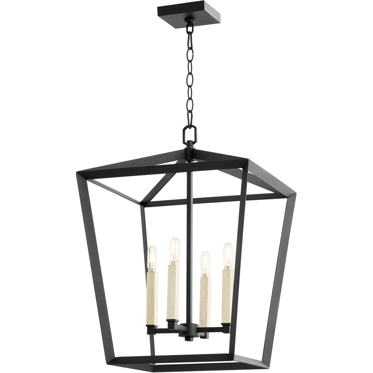Hyperion 4 Light 17 inch Noir Chandelier Ceiling Light