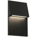 Dawn LED 3 inch Matte Black Wall Sconce Wall Light