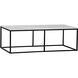 Lois 56 X 30 inch Matte Black Coffee Table
