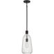 Adair 1 Light 8 inch Matte Black Pendant Ceiling Light, Lighting One
