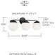 Oliver 3 Light 25.5 inch Matte Black Vanity Light Wall Light