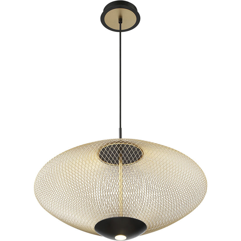 Park LED 21.5 inch Black Pendant Ceiling Light, Large