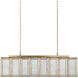 Daze 6 Light 39.5 inch Antique Brass Chandelier Ceiling Light