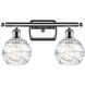 Ballston Small Deco Swirl 2 Light 16 inch Polished Chrome Bath Vanity Light Wall Light, Ballston