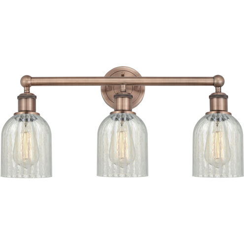 Caledonia 3 Light 23 inch Antique Copper Bath Vanity Light Wall Light in Mouchette