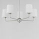 Bristol 5 Light 26.5 inch Satin Nickel Single-Tier Chandelier Ceiling Light