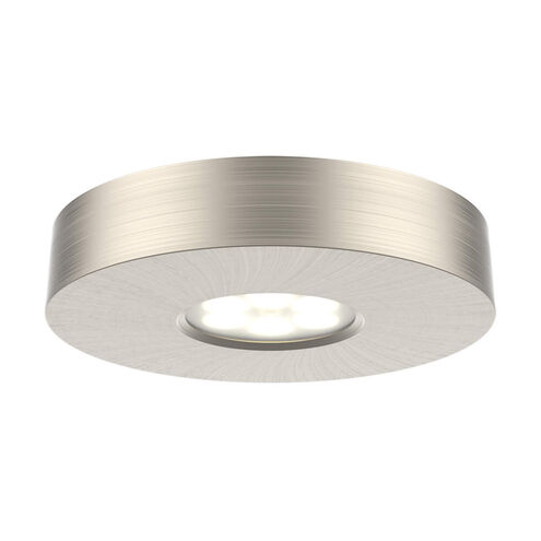 Superpuck 12V LED 3 inch Satin Nickel Surface Mounting Puck Light
