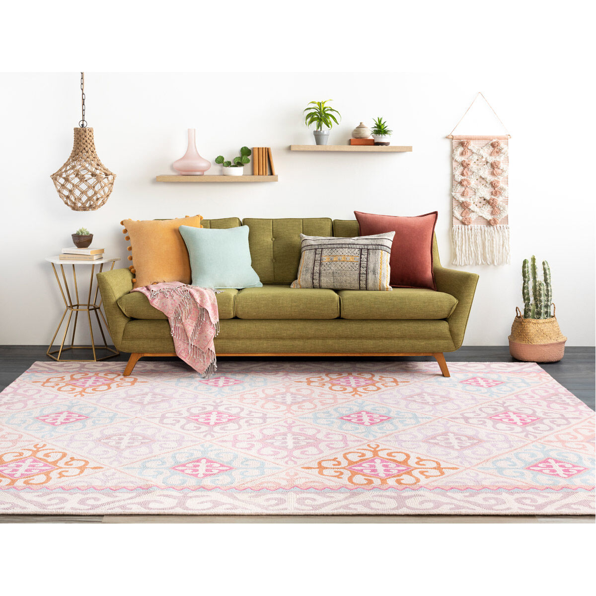 Serengeti 18 X 18 inch Tan Pillow Kit, Square