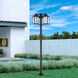 Nyack 3 Light 96.25 inch Black with Brushed Nickel Accents Outdoor 3 Head Post Light
