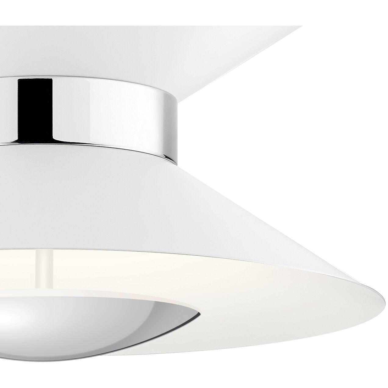 Kordan LED 14 inch Matte White Semi Flush Mount Ceiling Light