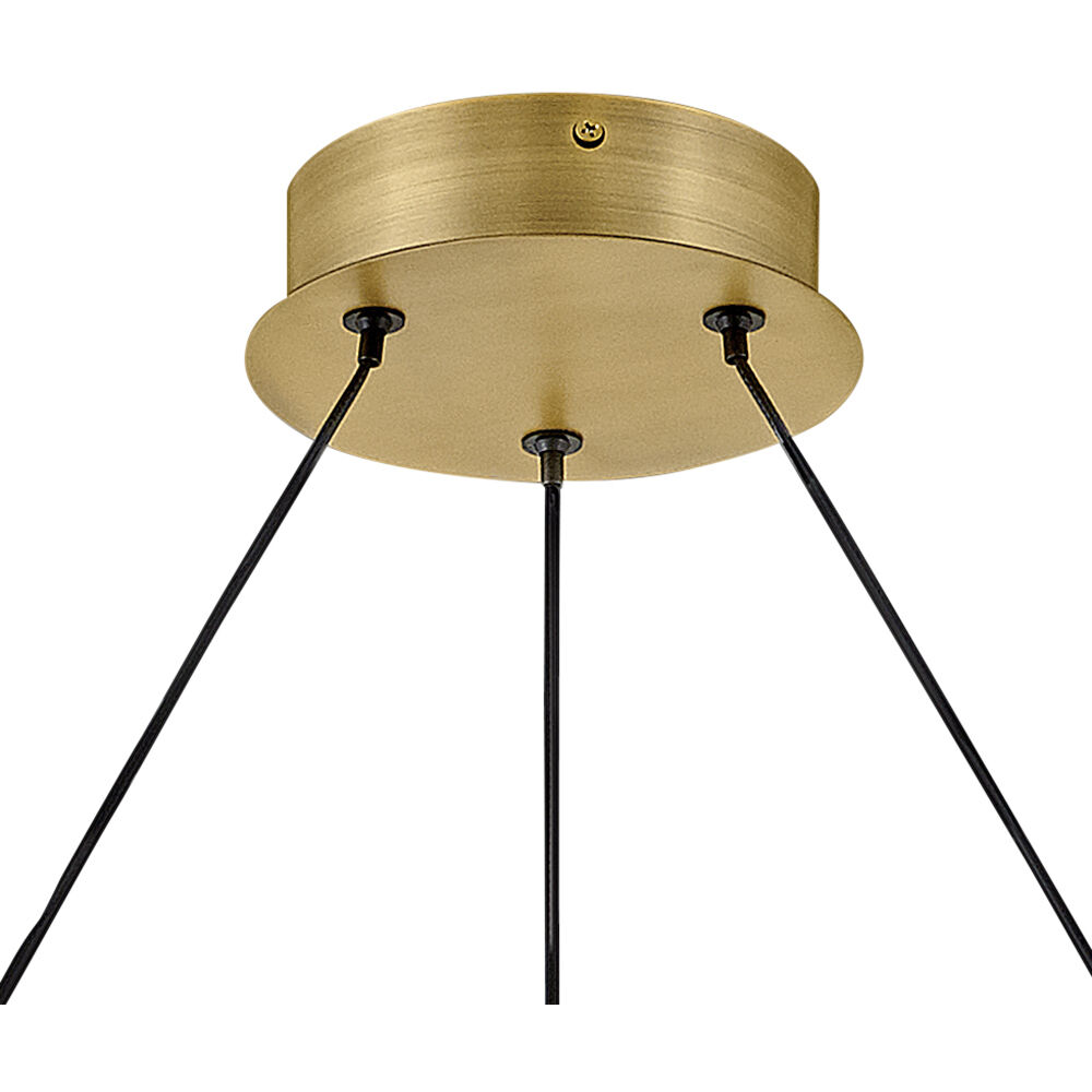 Althea LED 26 inch Lacquered Brass Chandelier Ceiling Light