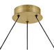 Althea LED 26 inch Lacquered Brass Chandelier Ceiling Light