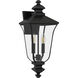 Farley 2 Light 20 inch Matte Black Outdoor Wall Lantern