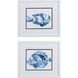 Waterside Collection Blue Framed Art