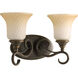 Kensington 2 Light 15 inch Forged Bronze Bath Vanity Wall Light