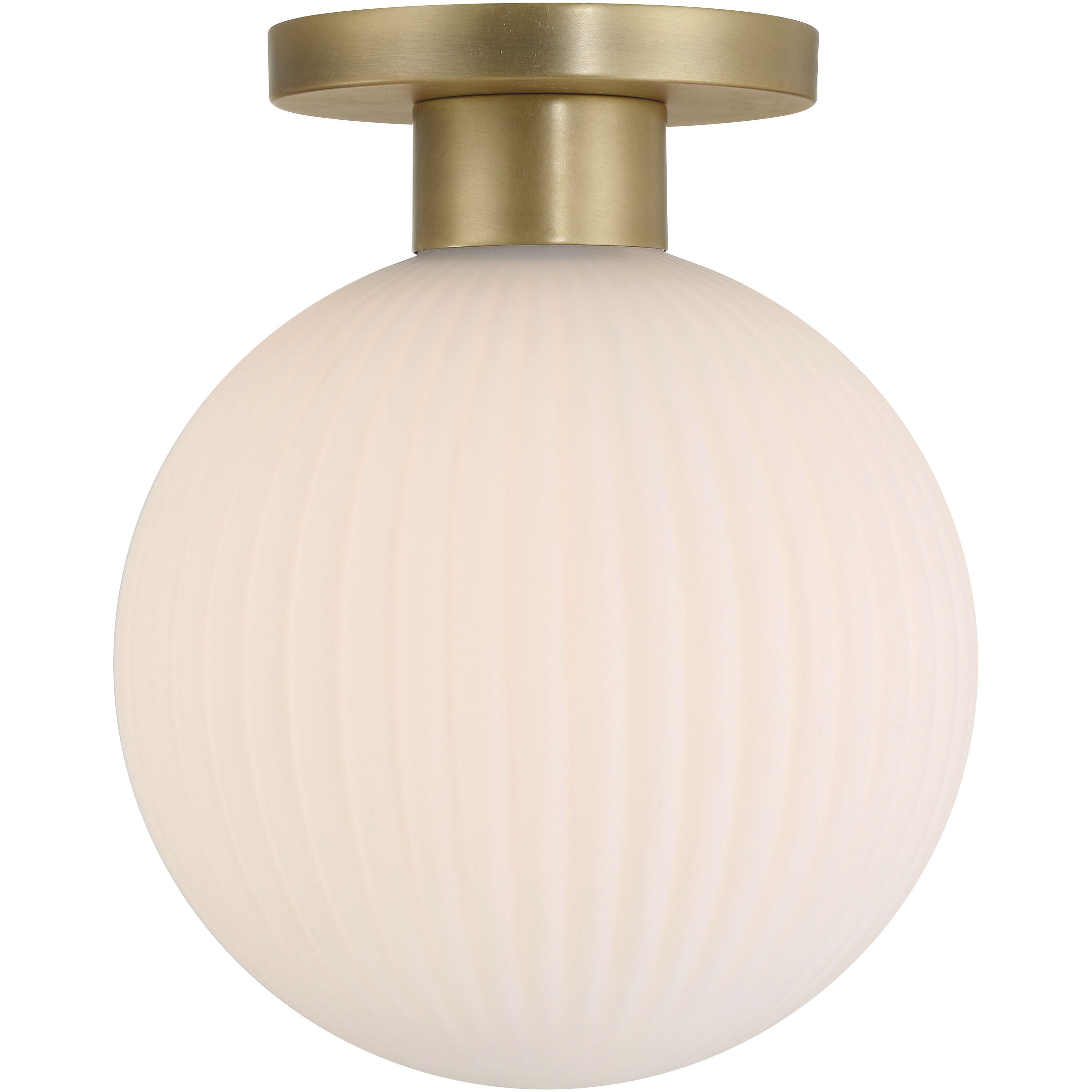 Fenton 1 Light 10 inch Legacy Brass Flush Mount Ceiling Light