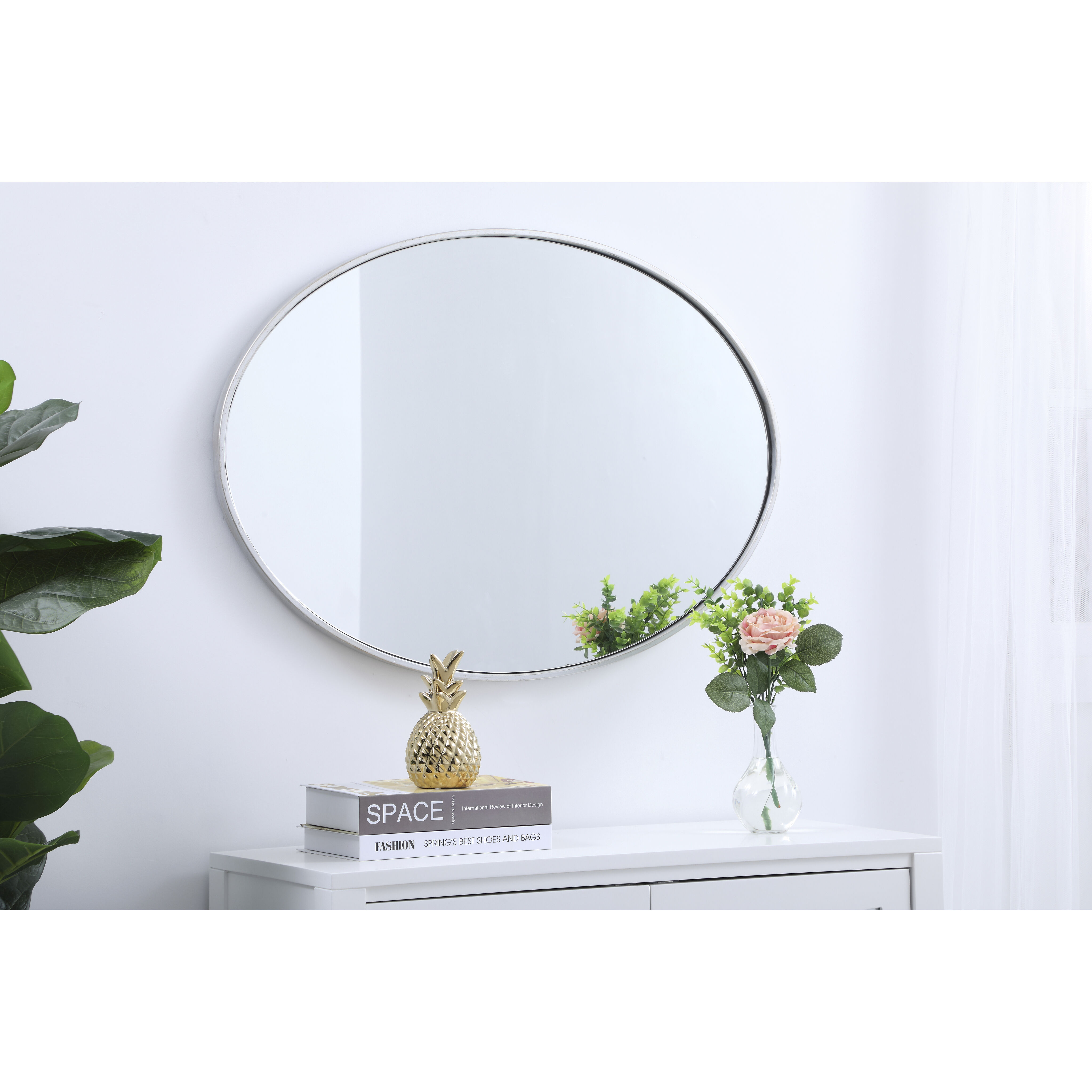 Eternity 34 X 24 inch Silver Wall Mirror