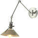 Henry 1 Light 9.2 inch Sterling and Soft Gold Sconce Wall Light in Sterling/Soft Gold