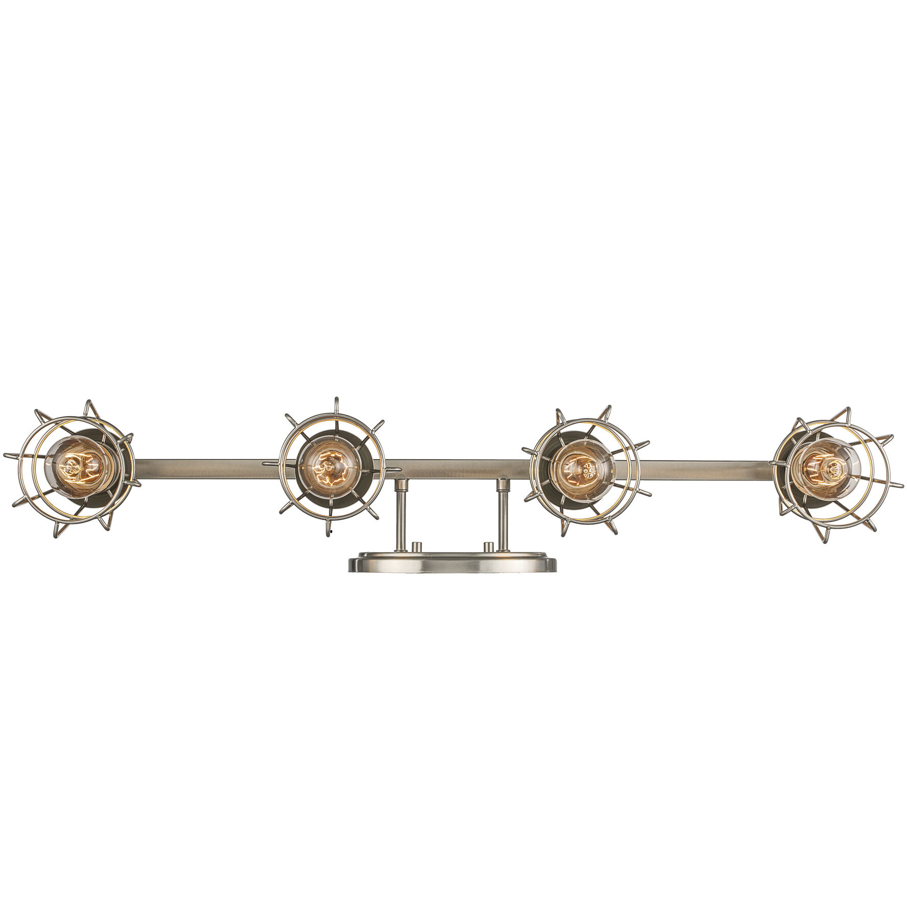 Solution 4 Light 32 inch Brushed Nickel Vanity Bar Wall Light