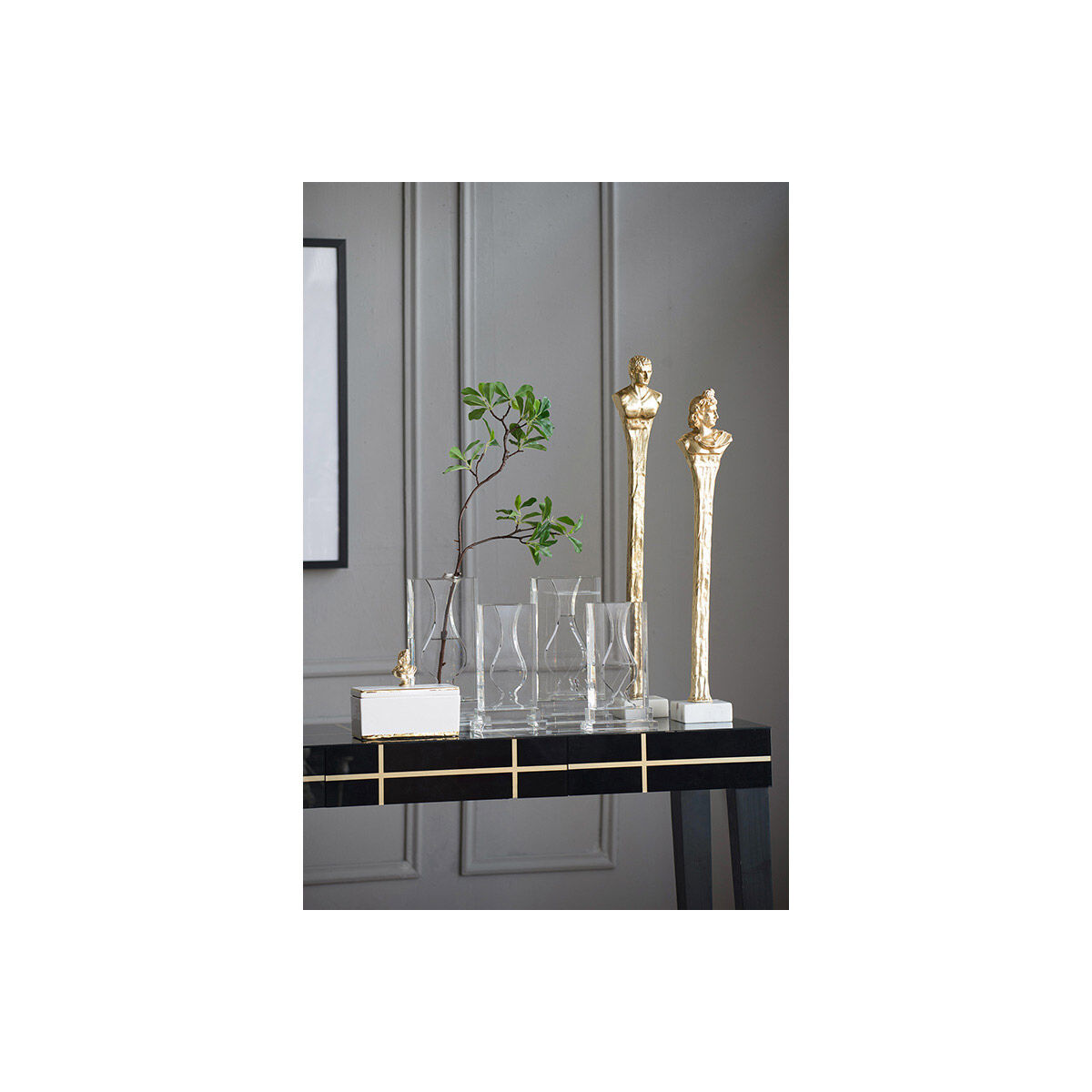 Hourglass 9.8 X 5.1 inch Vase