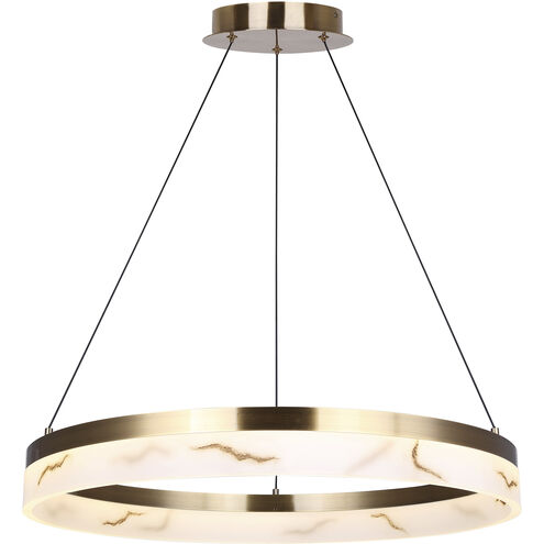 Elynn LED 23.5 inch Gold Chandelier Ceiling Light