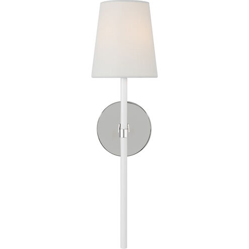 kate spade new york Monroe 1 Light 5 inch Polished Nickel Wall Sconce Wall Light in Polished Nickel / Gloss White