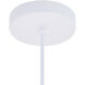 Circa 1 Light 11.5 inch White Pendant Ceiling Light