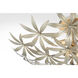 Flower Child 4 Light 22 inch Ambry Gold Flush Mount Ceiling Light
