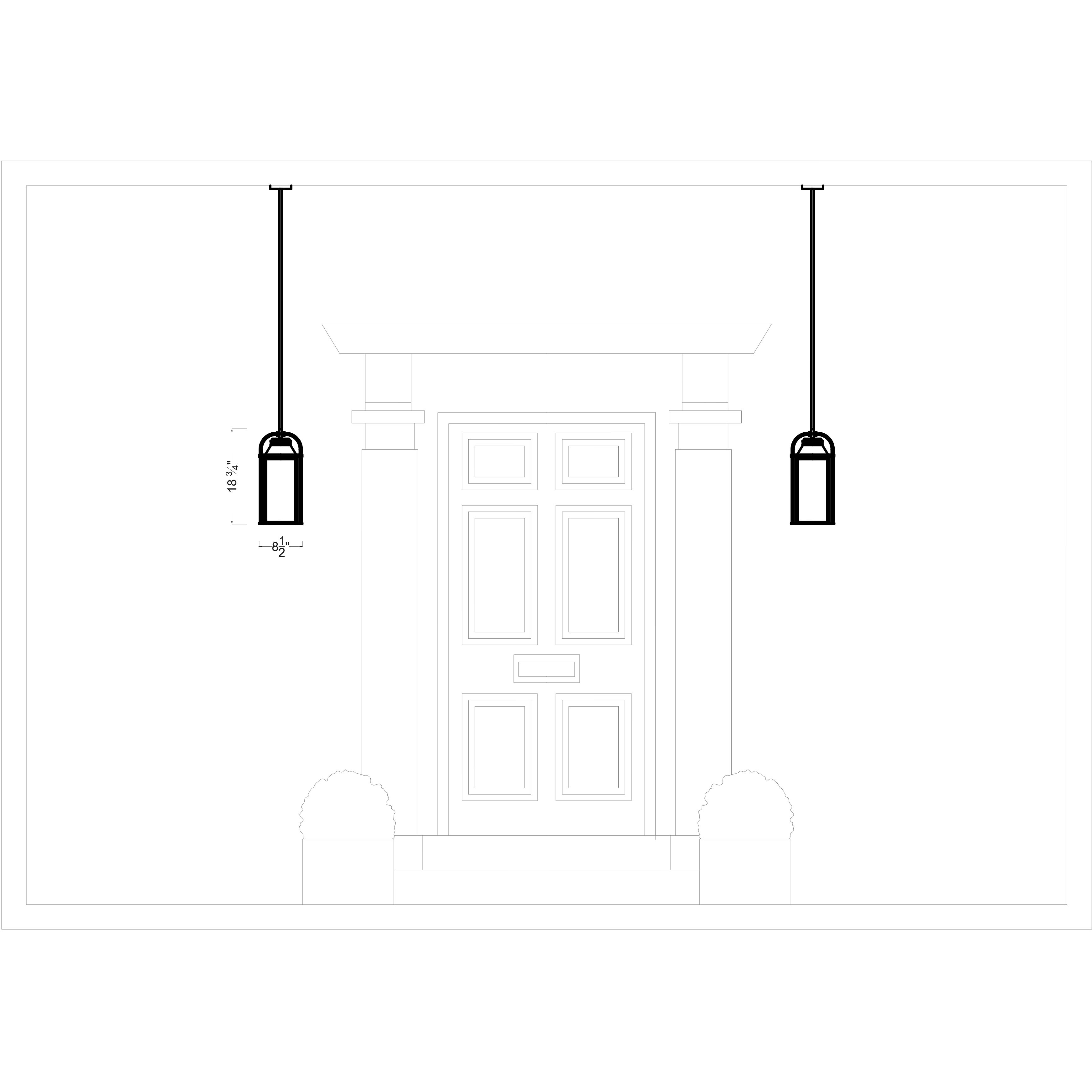 Sean Lavin Wellsworth 3 Light 8.5 inch Textured Black Outdoor Hanging Lantern