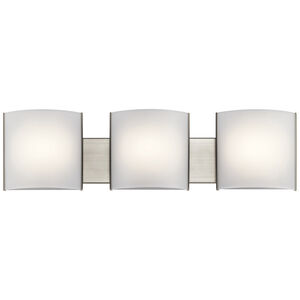 Independence LED 30 inch Brushed Nickel Wall Mt Bath 3 Arm Wall Light